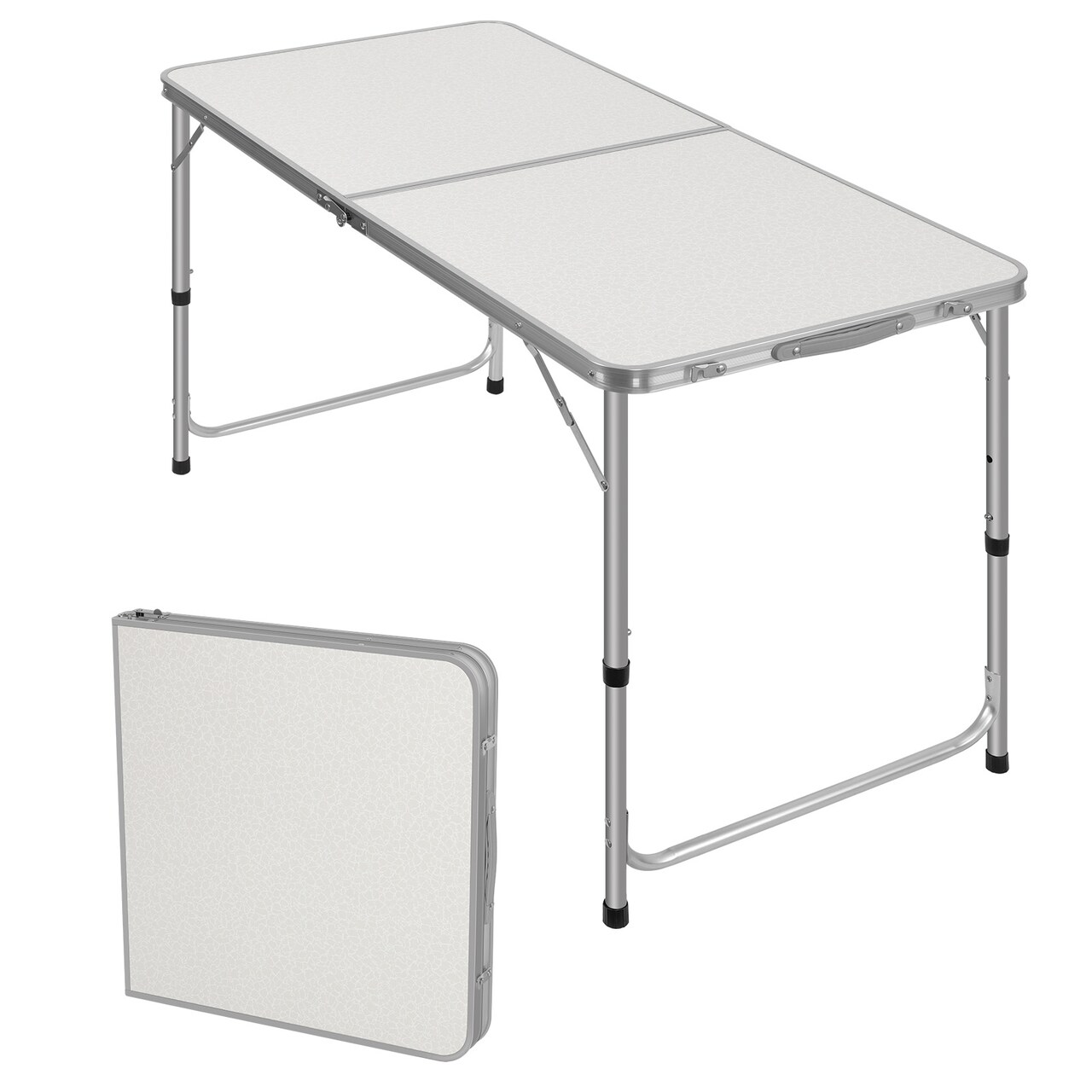 Portable Folding Table - 47" x 23.6" Expandable Desk for Outdoor Activities